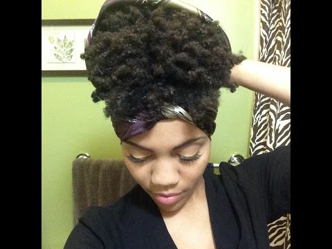 How To Pineapple Short Natural Hair - Night Routine