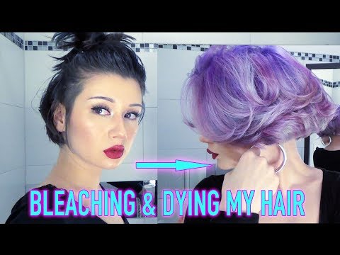 BLEACHING &amp; DYING MY HAIR PURPLE (DIY &quot;MASTERCLASS&quot;)