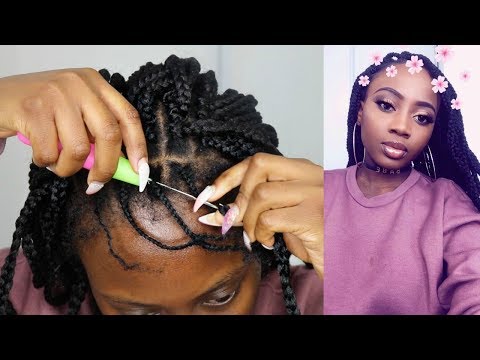 INDIVIDUAL CROCHET GODDESS BOX BRAIDS TUTORIAL | Model Model | Zoey Braid Curly 24&quot;