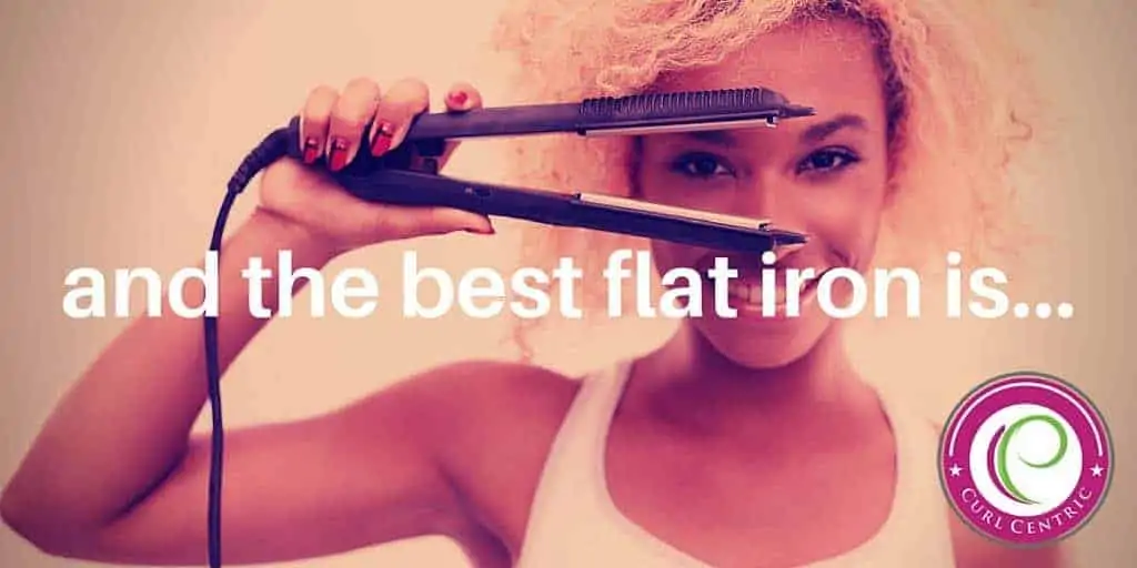 an image of the best flat iron for curly hair