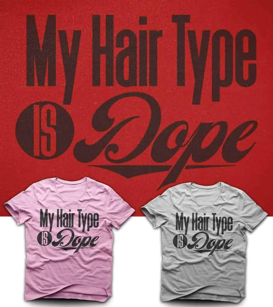 hair type t-shirt