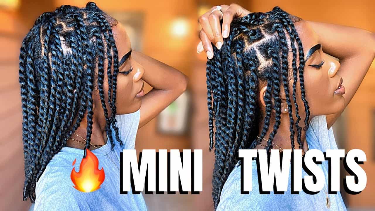 I'M ADDICTED TO MINI TWISTS Mini Twist my Natural Hair with Me in 4  HOURS!! 