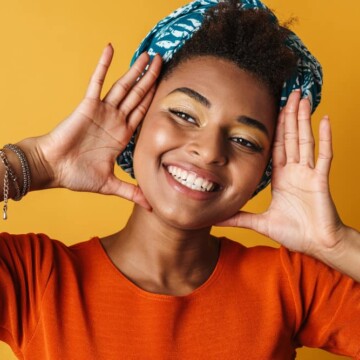 Cute black girl with a great smile