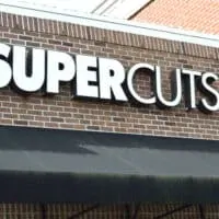 Supercuts storefront where you can get everything from a basic haircut to beard bang trim to chin waxing.