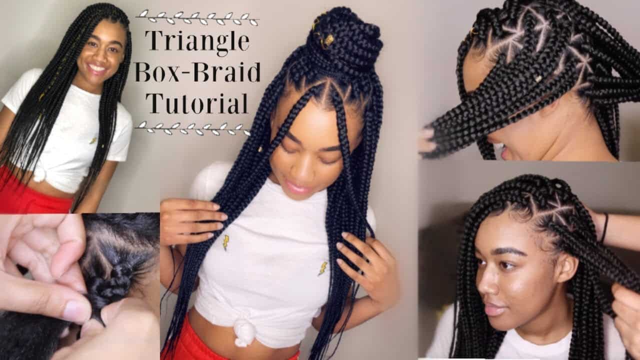 Kid's Back to School Style: Jumbo Box Braids With Triangle Parts - Voice of  Hair