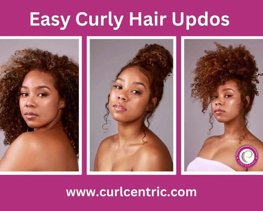 medium curly updo hairstyles