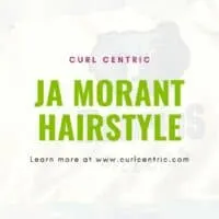 Custom graphic for a Ja Morant hairstyle article that includes starting with thick afro hair and creating Ja Morant's hairstyle and other similar middle-length dreads.